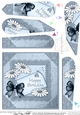 Daisies on Metallic Lace Fan Pyramage