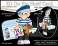 3D On the Shelf Card Kit - Little Artist Marceau is painting En Plein Air
