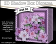 3D Floral Diorama Shadow Box Card Mini Kit  - Pretty Violas