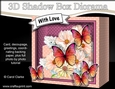 3D Floral Diorama Shadow Box Card Mini Kit  - Butterfly Bouquet
