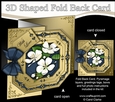 3D Shaped No-Hole Fold Back Pretty Floral Card with Pyramage Mini Kit - Apple Blossom