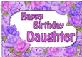 A4 Happy Birthday DAUGHTER Time for Roses Card Topper