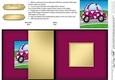Funky Love Bug Car No-Hole Fold Back Card