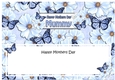 Large DL Happy Mothers Day MUMMY Floral Butterflies insert