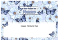 Large DL Happy Mothers Day MAMMY Floral Butterflies insert