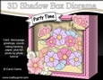 3D Floral Diorama Shadow Box Card Mini Kit  - Pretty Butterflies & Flowers