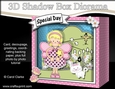 3D Cute Girlz Diorama Shadow Box Card Mini Kit - Fiz Fairy