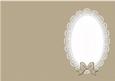 A5 Pearls and Lace Card Front or Insert