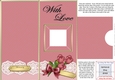 Add a Photo Card Roses & Lace with easy fold frame