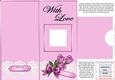 Add a Photo Card Roses & Lace with easy fold frame