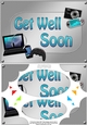 A5 GET WELL SOON Gadgets n Gizmos Scallop Corners & Pyramage