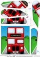 Fun Big Red Bus Congratulations You Passed Driving Test Fan Pyramage Topper