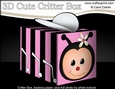 3D Cute Critter Treat Box Gift Set Mini Kit - Bumble Bee