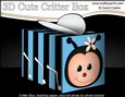 3D Cute Critter Treat Box Gift Set Mini Kit - Bumble Bee