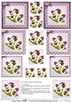 Pansy on Butterfly lace Pyramage Sheet