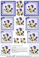 Pansy on Butterfly lace Pyramage Sheet