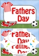 A5 FATHERS DAY Football Scallop Corners and Pyramage