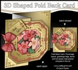 3D Shaped No-Hole Fold Back Pretty Floral Card with Pyramage Mini Kit - Pretty Violas