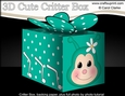 3D Cute Critter Treat Box Gift Set Mini Kit - Butterfly