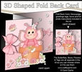3D Shaped No-Hole Fold Back Card Kit - Flowerpot Friends - Cute Little Butterfly Puff