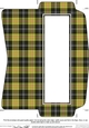 Mini DL (80 x 215mm) Tartan Plaid envelope