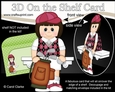 3D On the Shelf Card Kit - Young Lady Marta plays Golf