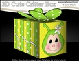 3D Cute Critter Treat Box Gift Set Mini Kit - Butterfly