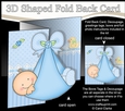 3D Shaped No-Hole Fold Back Mini Kit - New Baby Boy