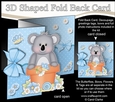 3D Shaped No-Hole Fold Back Card Kit - Flowerpot Friends - Cute Little Koala Bear KitKat