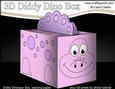 3D Cute Diddy Dino Treat Box Gift Box Mini Kit - Denise