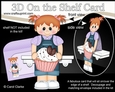 3D On the Shelf Card Kit - Cute Little Toddler Jacia has a Yummy Scrummy Cupcake