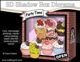 3D Shadow Box Card Mini Kit - Cupcake Heaven Cake Shop