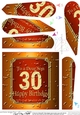 30th Birthday SON Beer Label Fan Pyramage Topper