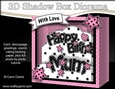 3D Diorama Shadow Box Word Card Mini Kit - Happy Birthday MUM