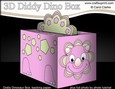 3D Cute Diddy Dino Treat Box Gift Box Mini Kit - Phearsome