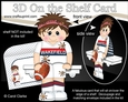 3D On the Shelf Card Kit - Little Rugby Player Howerd