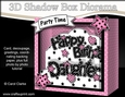 3D Diorama Shadow Box Word Card Mini Kit - Happy Birthday DAUGHTER