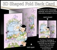 3D Shaped No-Hole Fold Back Mini Kit - Country Cottage Girlz Suzi has a Daisy