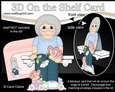 3D On the Shelf Card Kit - Old Lady May has Butterflies & Flowers