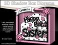 3D Diorama Shadow Box Word Card Mini Kit - Happy Birthday SISTER
