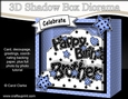 3D Diorama Shadow Box Word Card Mini Kit - Happy Birthday BROTHER