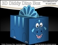 3D Cute Diddy Dino Treat Box Gift Box Mini Kit - Geico