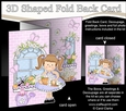 3D Shaped No-Hole Fold Back Mini Kit -  Country Cottage Girlz Liz has a Basket of Flowers