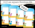 Cute Little Dinosaurs 14.5 x 14.5 cm envelope Kit