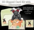 3D Shaped Card Kit - Flowerpot Friends - Little Scottie Dog Maisie
