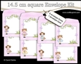Country Cottage Girlz 14.5 x 14.5 cm envelope Kit