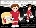 3D On the Shelf Card Kit - Little Footballer Tyron