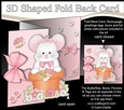 3D Shaped No-Hole Fold Back Card Kit - Flowerpot Friends - Cute Little Mouse Squeak