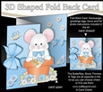 3D Shaped No-Hole Fold Back Card Kit - Flowerpot Friends - Cute Little Mouse Nibbles