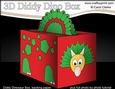 3D Cute Diddy Dino Treat Box Gift Box Mini Kit - Philosoraptor